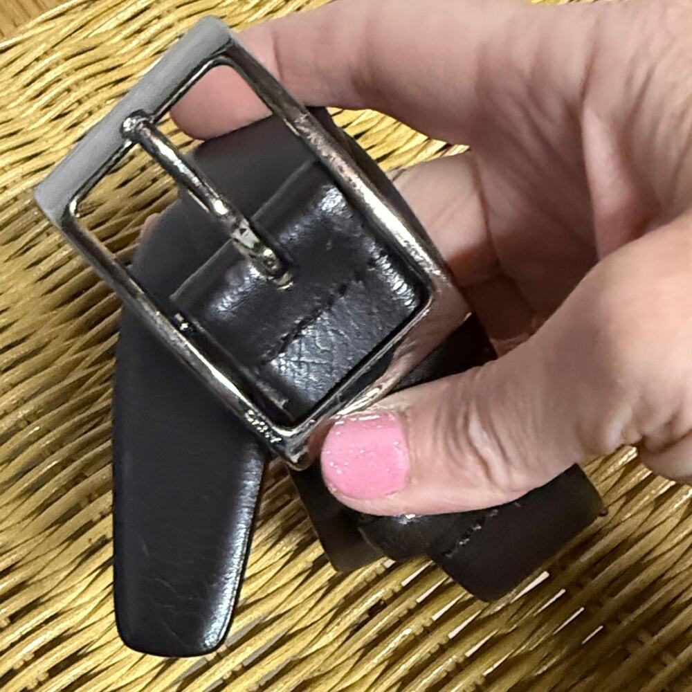 DKNY Italian Leather Men's Belt Black Small